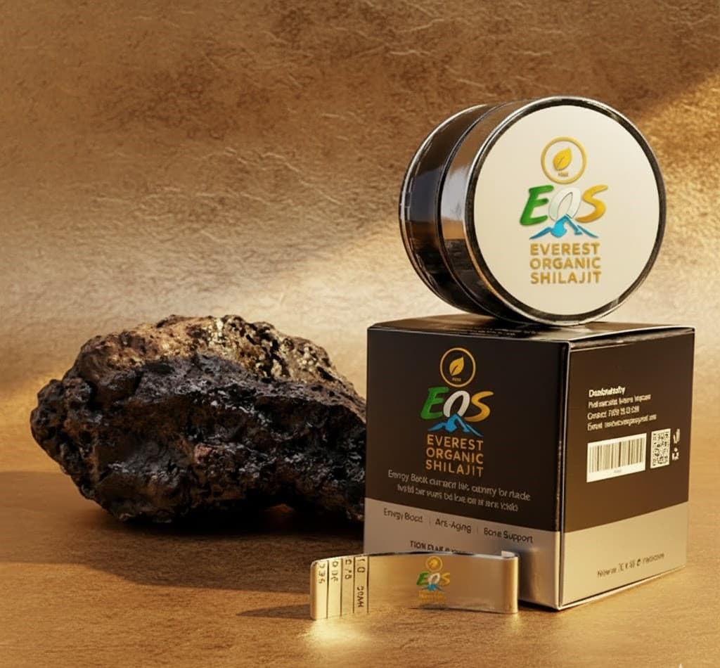 Everest Organic Shilajit crafted with ethical mountain sourcing