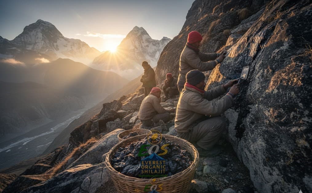 Himalayan extraction mountains for Everest Organic Shilajit